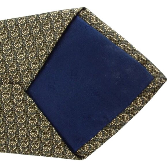 995145AP (S1) Chanel Tie Green Silk - Picture 5 of 11